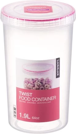 Lock&Lock Beschuitbus - Bewaardoos Voor Beschuit - Rijstwafel Bewaarbus - Voorraadbussen - Set Van 2 Stuks - 1,9 Liter - Transparant -Kruideniers Winkel 690x1200 2