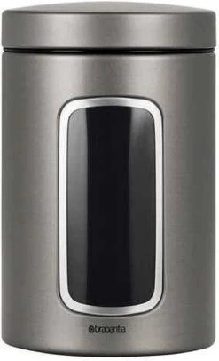 Brabantia Voorraadbus - 1,4 L - Platinum - Met Venster