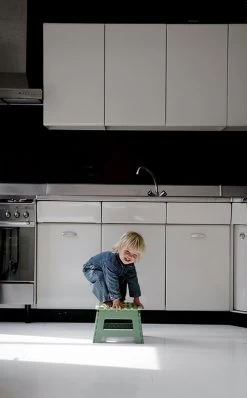 PUHLMANN - Inklapbare Kruk, JAMES, Plastic, Groen, 22 Cm Hoog, Max 100kilo -Kruideniers Winkel 744x1200