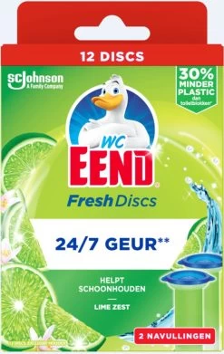 WC Eend Fresh Discs Navul Duo Lime 72 Ml