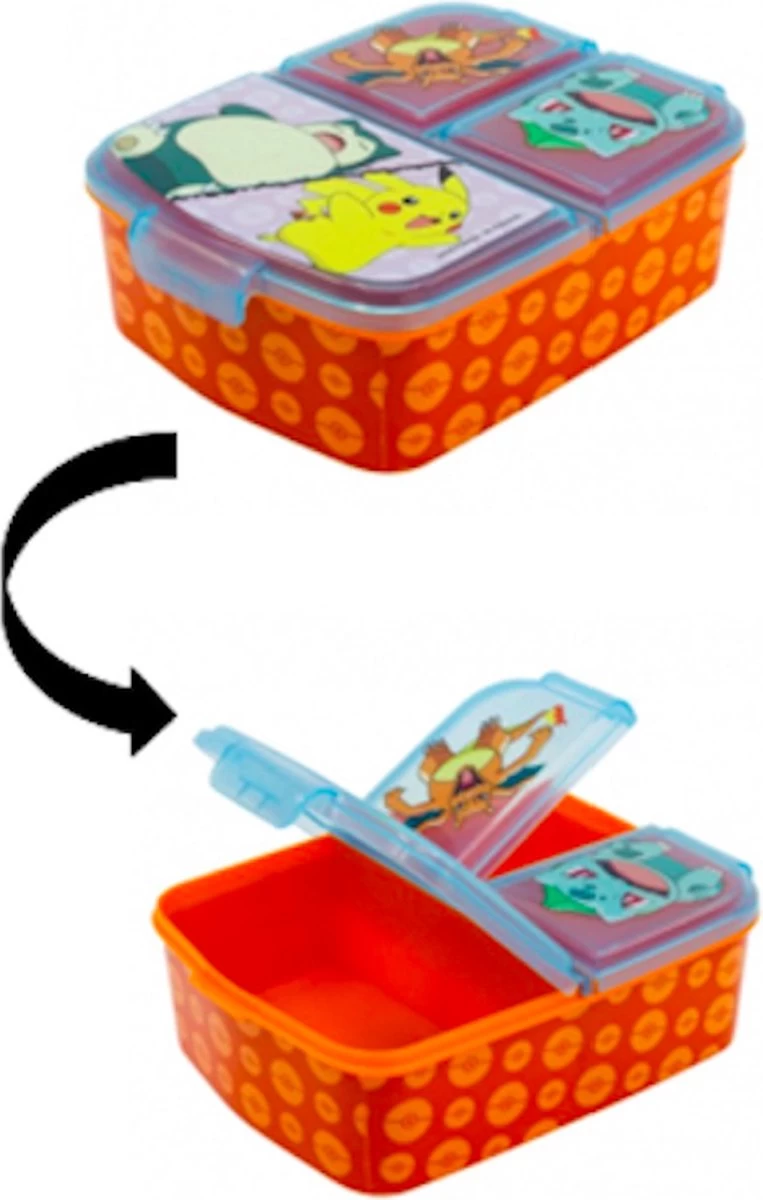 Pokemon Multi Brooddoos / Broodtrommel 4 Pokemon Multi Brooddoos / Broodtrommel - Afbeelding 2