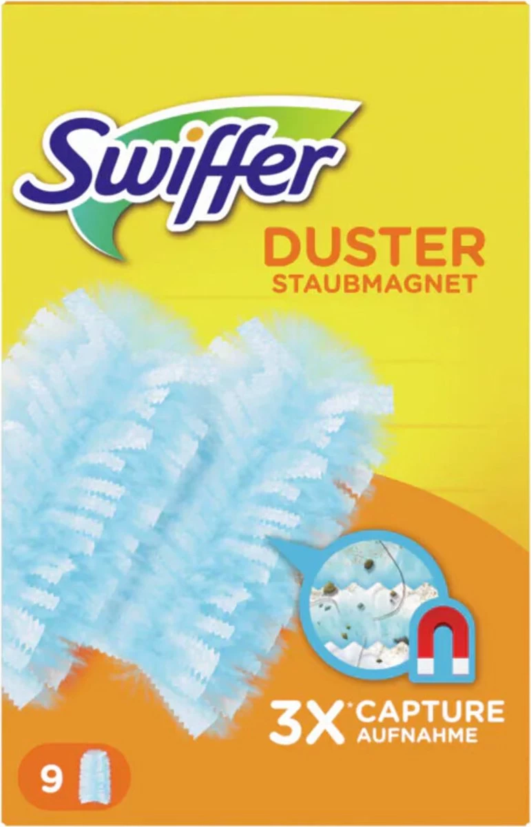 Swiffer Duster Trap & Lock - 9 Stuks - Navul Stofdoekjes 3 Swiffer Duster Trap & Lock - 9 Stuks - Navul Stofdoekjes