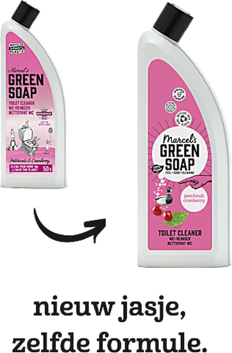Marcel's Green Soap Toiletreiniger Patchouli & Cranberry - 750 Ml 4 Marcel's Green Soap Toiletreiniger Patchouli & Cranberry - 750 Ml - Afbeelding 2