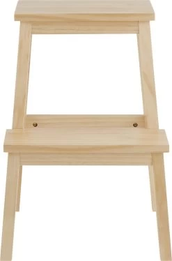 Houten Opstapje - Krukje Met 2 Niveaus - Bruin -Kruideniers Winkel 793x1200 2