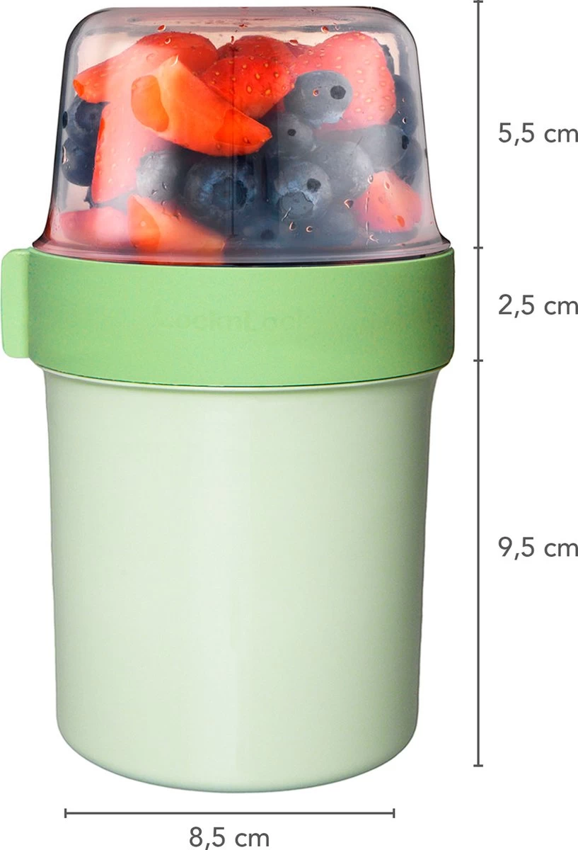 Lock&Lock Lunchset - Yoghurtbeker En Lunchboxen - Bento Box - Muesli Beker - Snackdoosjes - Lunchpot - Met Compartimenten - Volwassenen En Kinderen - To Go - Lekvrij - BPA Vrij - Groen 11 Lock&Lock Lunchset - Yoghurtbeker En Lunchboxen - Bento Box - Muesli Beker - Snackdoosjes - Lunchpot - Met Compartimenten - Volwassenen En Kinderen - To Go - Lekvrij - BPA Vrij - Groen - Afbeelding 9