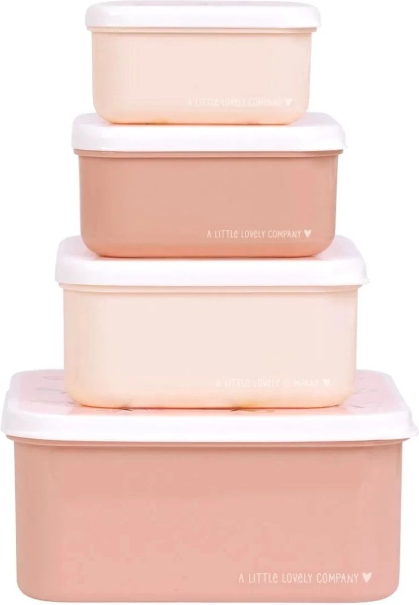 A Little Lovely Company - Brooddoos - Broodtrommel - Lunch & Snack Box Set Van 4 - Vlinders 8 A Little Lovely Company - Brooddoos - Broodtrommel - Lunch & Snack Box Set Van 4 - Vlinders - Afbeelding 6