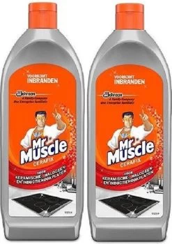 Uitgelichte producten 19 Mr. Muscle - Cera-Fix Voor Keramische - Halogeen En Inductie Kookplaten - Kookplaatreiniger - 2 X 200 Ml