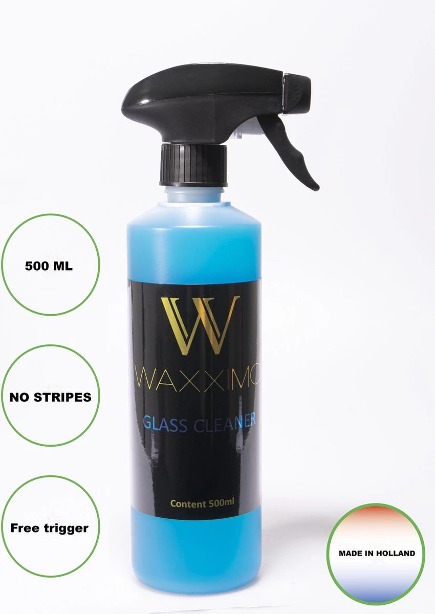 Waxximo COMBIDEAL Glasreiniger Spray + 2 Glasdoeken - Auto Ruiten Reinigen - Ramen Reiniger - Streeploze Ramen - Ruitendoek - Glansdoek 7 Waxximo COMBIDEAL Glasreiniger Spray + 2 Glasdoeken - Auto Ruiten Reinigen - Ramen Reiniger - Streeploze Ramen - Ruitendoek - Glansdoek - Afbeelding 5