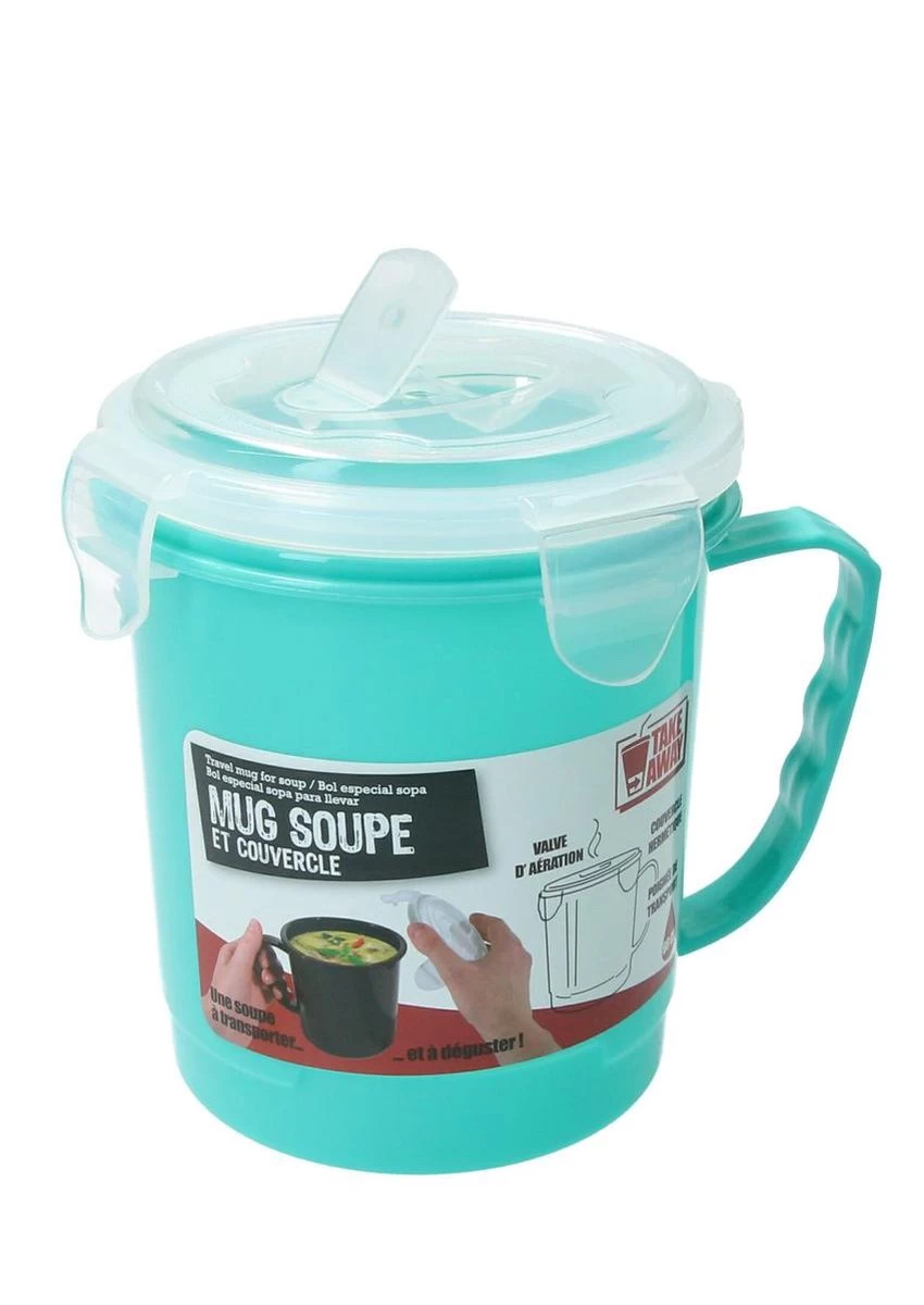 Turqoise Magnetron Soepbeker Met Ontluchtingsfilter – 13x11cm | Magnetron Bestendige Beker Voor Het Bereiden Van Soep 3 Turqoise Magnetron Soepbeker Met Ontluchtingsfilter – 13x11cm | Magnetron Bestendige Beker Voor Het Bereiden Van Soep