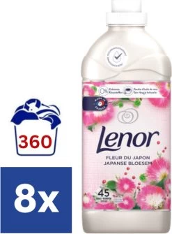 Lenor Japanse Bloesem Wasverzachter - 8 X 1.03 L (360 Wasbeurten)