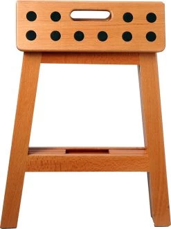 PUHLMANN - Inklapbare Kruk, JAMES, Hout, 41 Cm Hoog, Max 150 Kilo -Kruideniers Winkel 895x1200