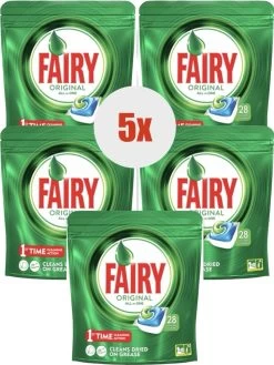 DREFT FAIRY 5X28 CAPSULES ORIGINAL ALL IN1-VAATWASSER CAPSULES- VAATWASMIDDEL- DISHWASHER CAPSULES-P&G