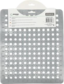 Merkloos Gootsteenmat PVC Vierkant Grijs 28 Cm 9 Merkloos Gootsteenmat PVC Vierkant Grijs 28 Cm -Kruideniers Winkel 916x1200 1