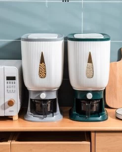 Deluqse Rijst Dispenser - Rijst Container - Grijs - Voedsel Dispenser - Rijst Opbergdoos - Rijst Bewaren - Rijst Opberg Container -Kruideniers Winkel 966x1200 1